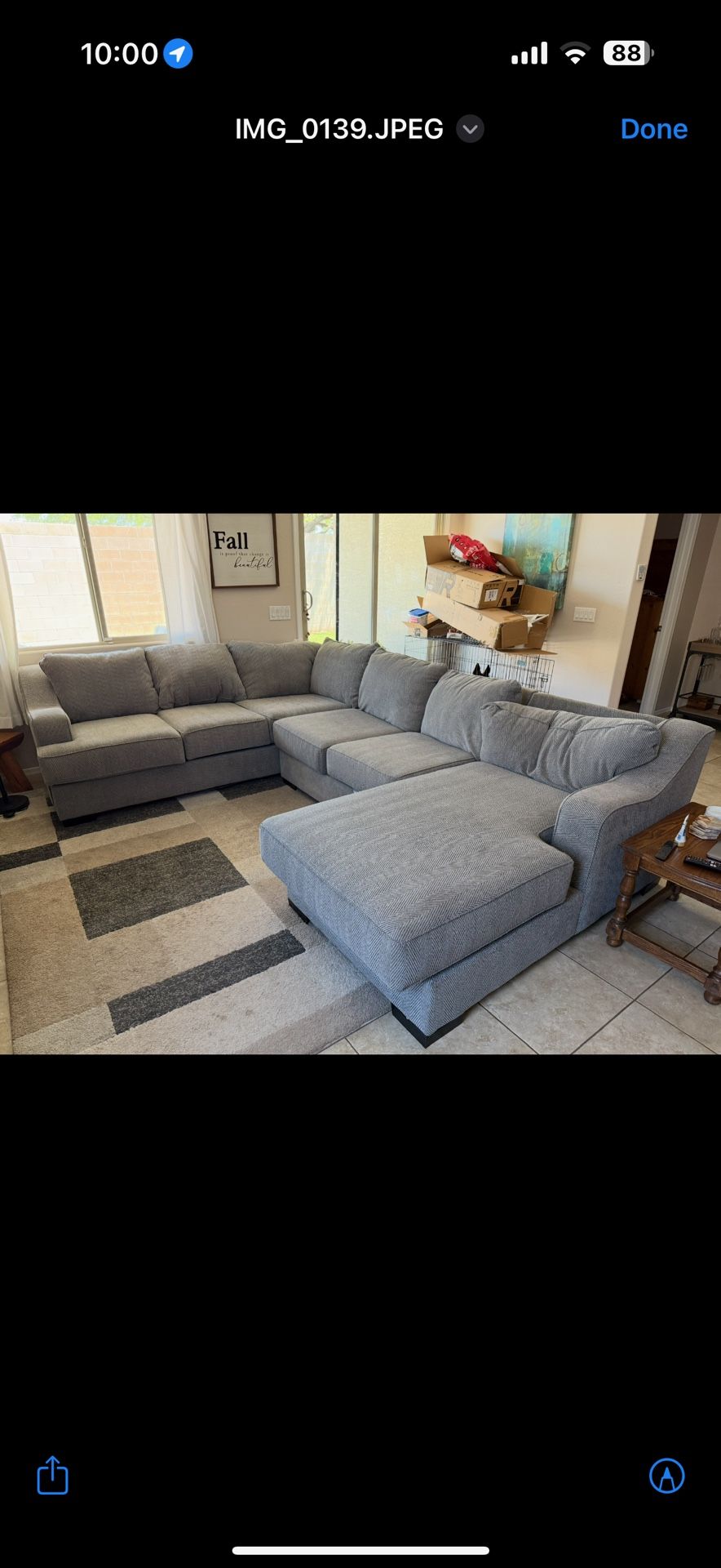 Grey Sectional Couch