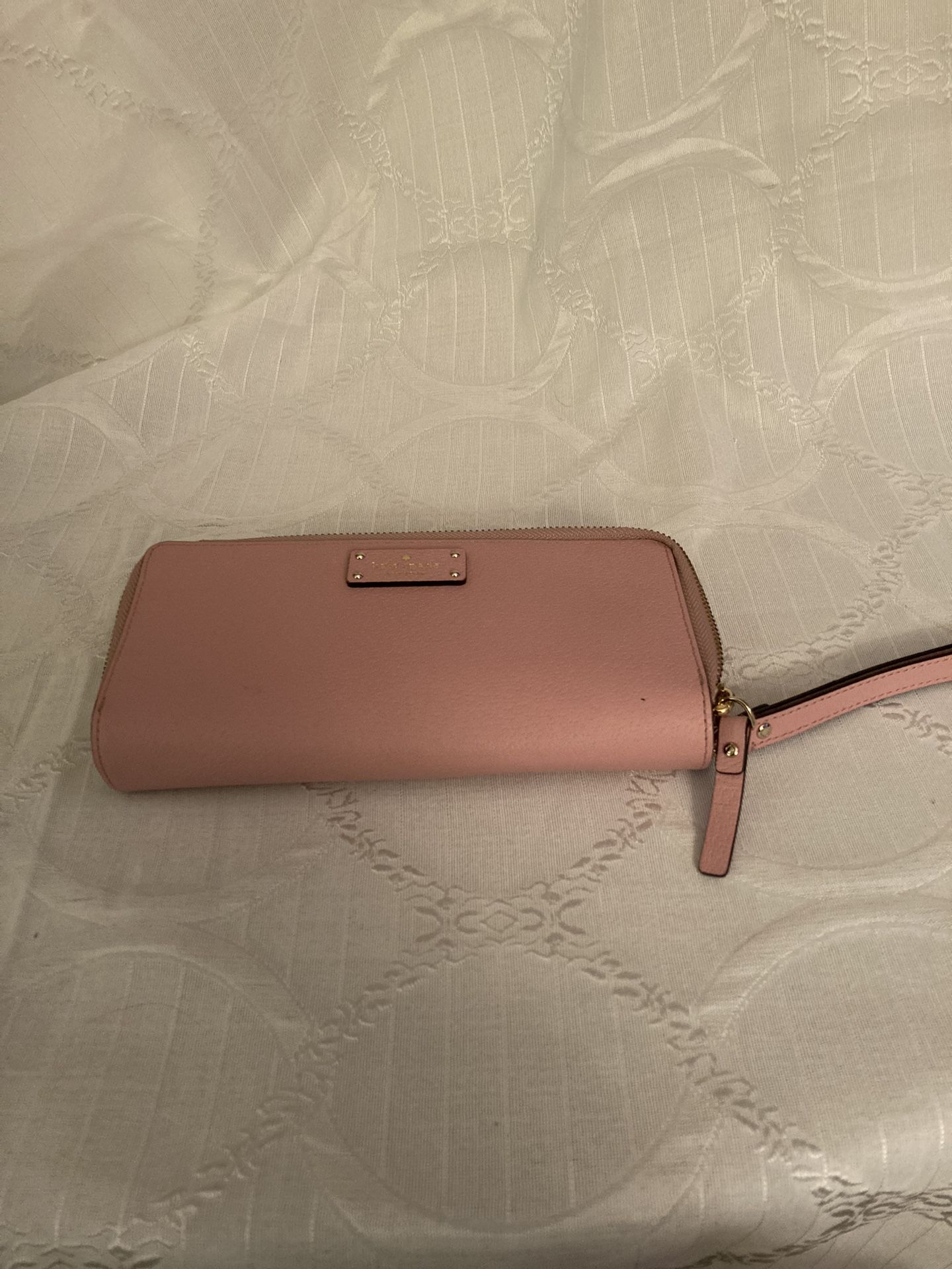 Kate Spade light pink leather wristlet NWT – My Girlfriend's