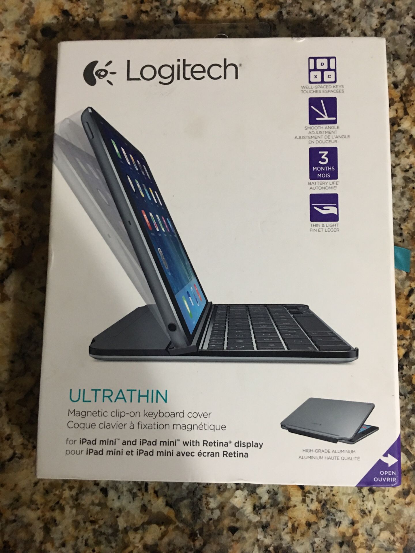 LogicTech Ultra-thin Keyboard for Apple IPad mini.