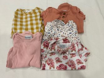 5 baby girl onesie bundle  6 month