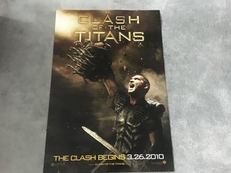 Clash of The Titans 2010 Warner Bros. Official Movie Poster Double-Sided Large Mythology Medusa