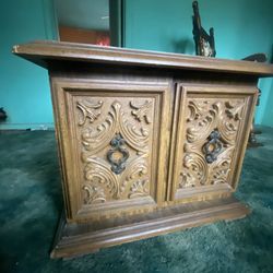 Vintage Wooden Side Table 