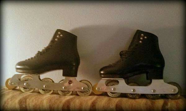 PicFrame InLine Skates with custom leakther Klingbeil boots