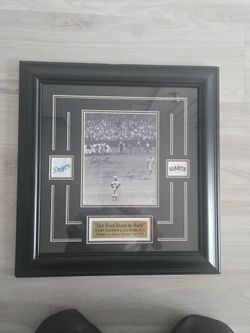 "shot heard around the world" TSA autograph Bobby Thompson and Ralph branca