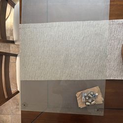 Modern Frosted Glass Bulletin Board 36” x 24” – Wall Mount w/ Hardware