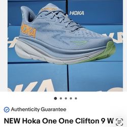 Hoka Clifton 9  Men's sz 9.5 wide 2e ~ NEW