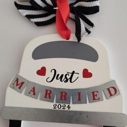 2024 Just Married Christmas Ornament $5