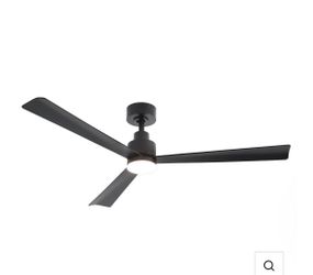 52" Deena Modern Downrod Ceiling Fan with Remote Control and LED Light