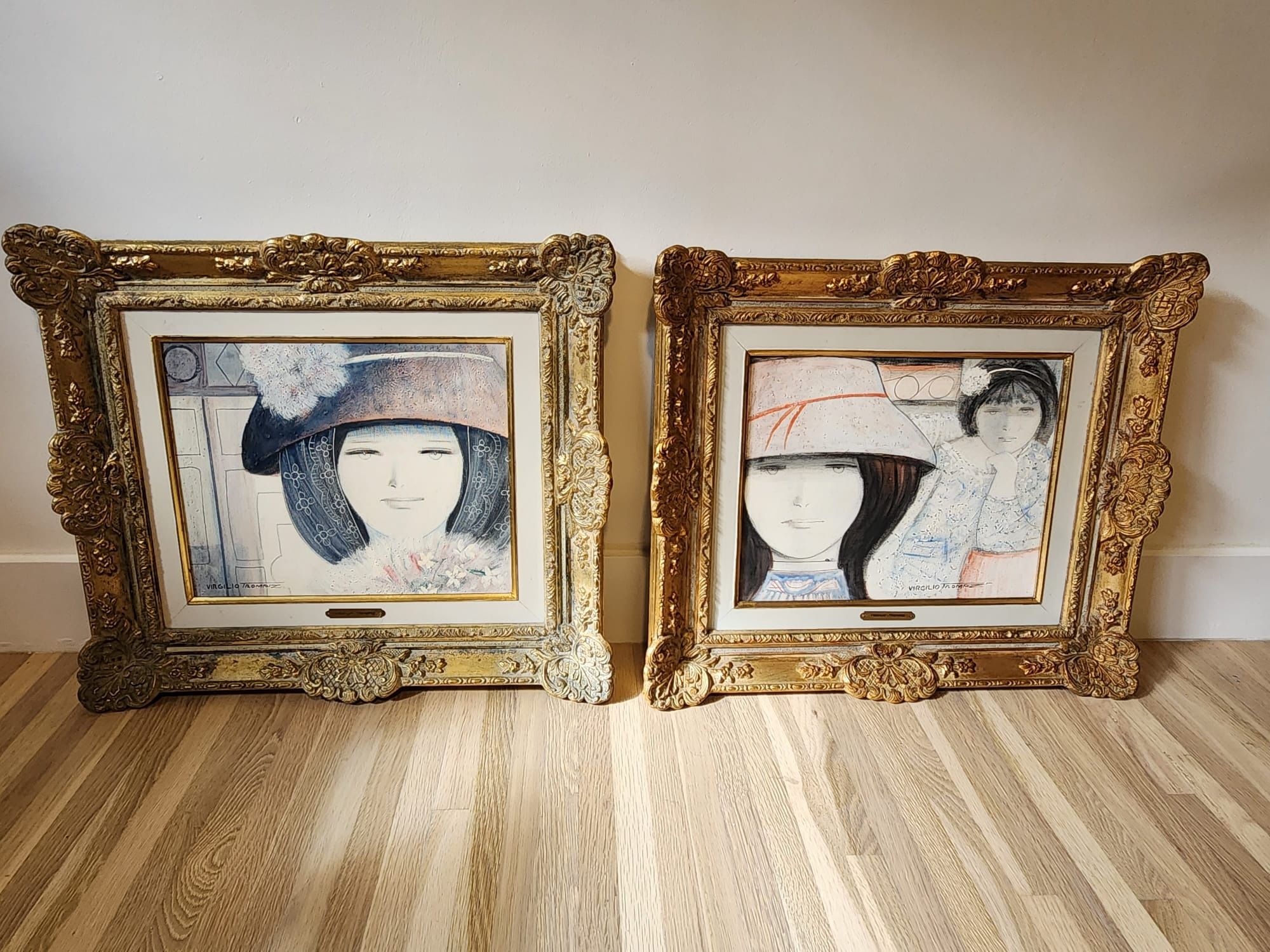 2 Virgilio Trompiz paintings authenticated by the painter