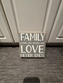 Wood Family Wall Quote