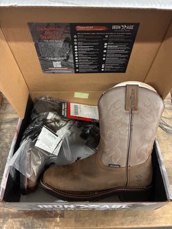 NEW Steel Toe Cowboy Boots