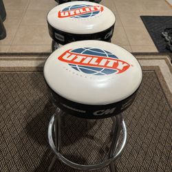 Three (3) Bar Stools , Shop Stools