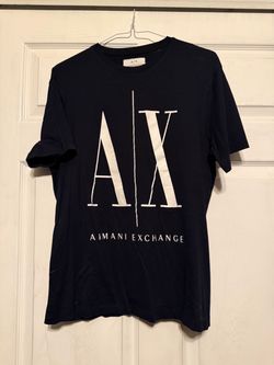 Armani Exchange Mens Black Graphic Shirt. Size Small.