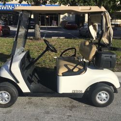 2018 white EZ-GO Golf cart - Lithium Battery 48v TXT Elite 2 seat Passenger golf cart cabana
