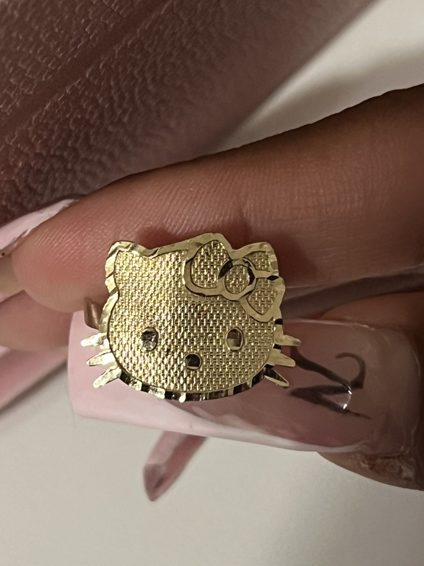 hello kitty gold ring
