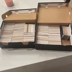 2 sneaker boxes full of cards (Looks around 1,500)