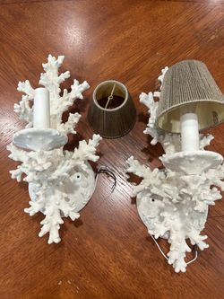 Coral reef wall sconces