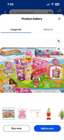 Hot Wheels Barbie Pink ramp set