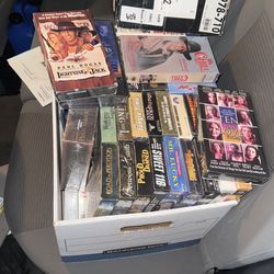 Box Of New Sealed VHS Tapes 