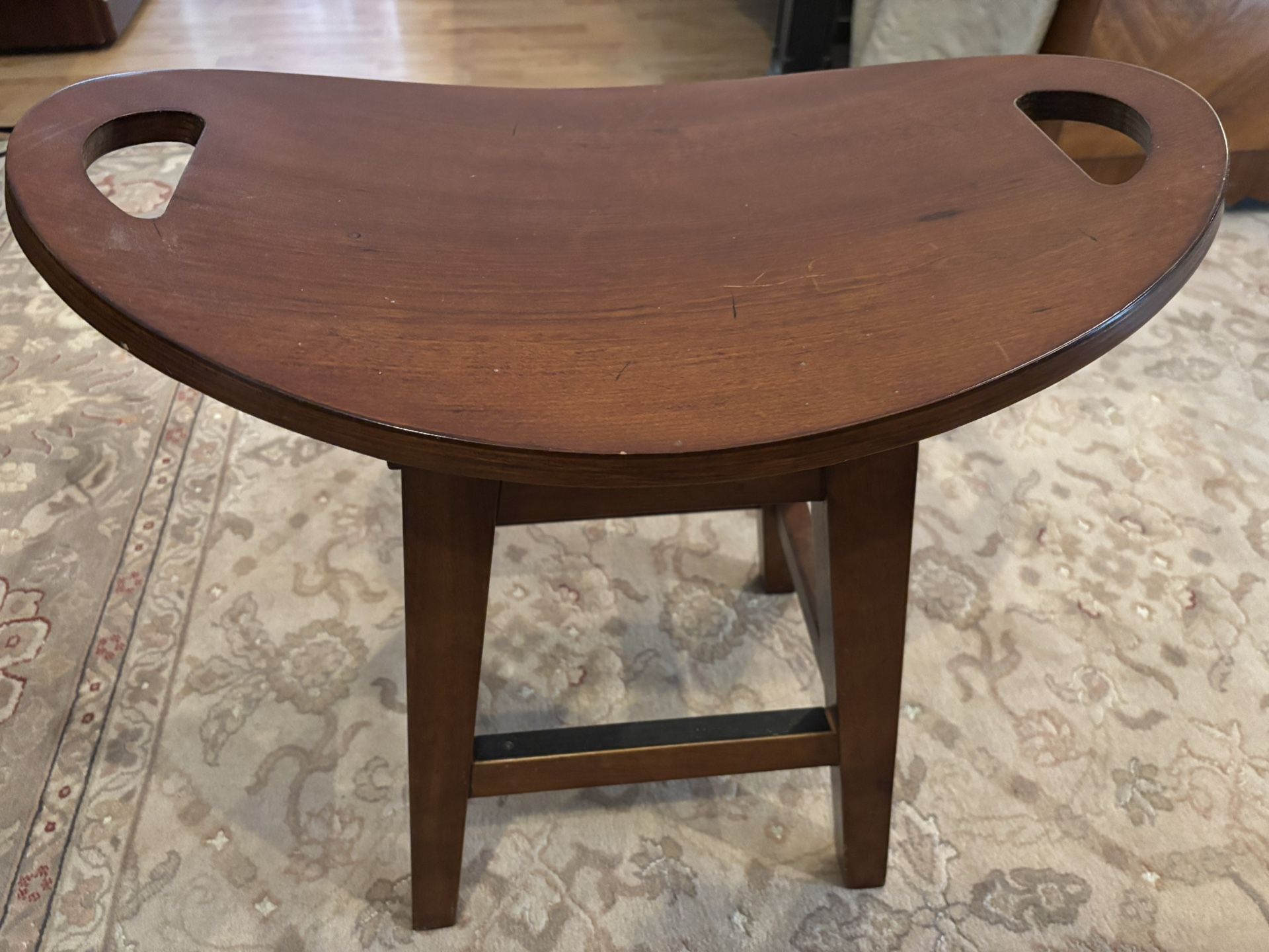 2 "saddle" Seat Table Height Counter Stools