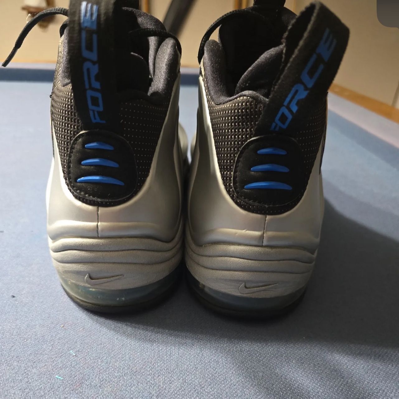 Nike Total Air Foamposite Max 2011 Metallic Silver Size