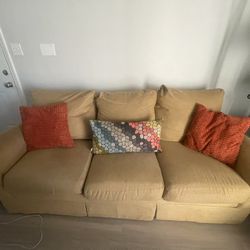 Matching Yellow Couches – Great Condition!