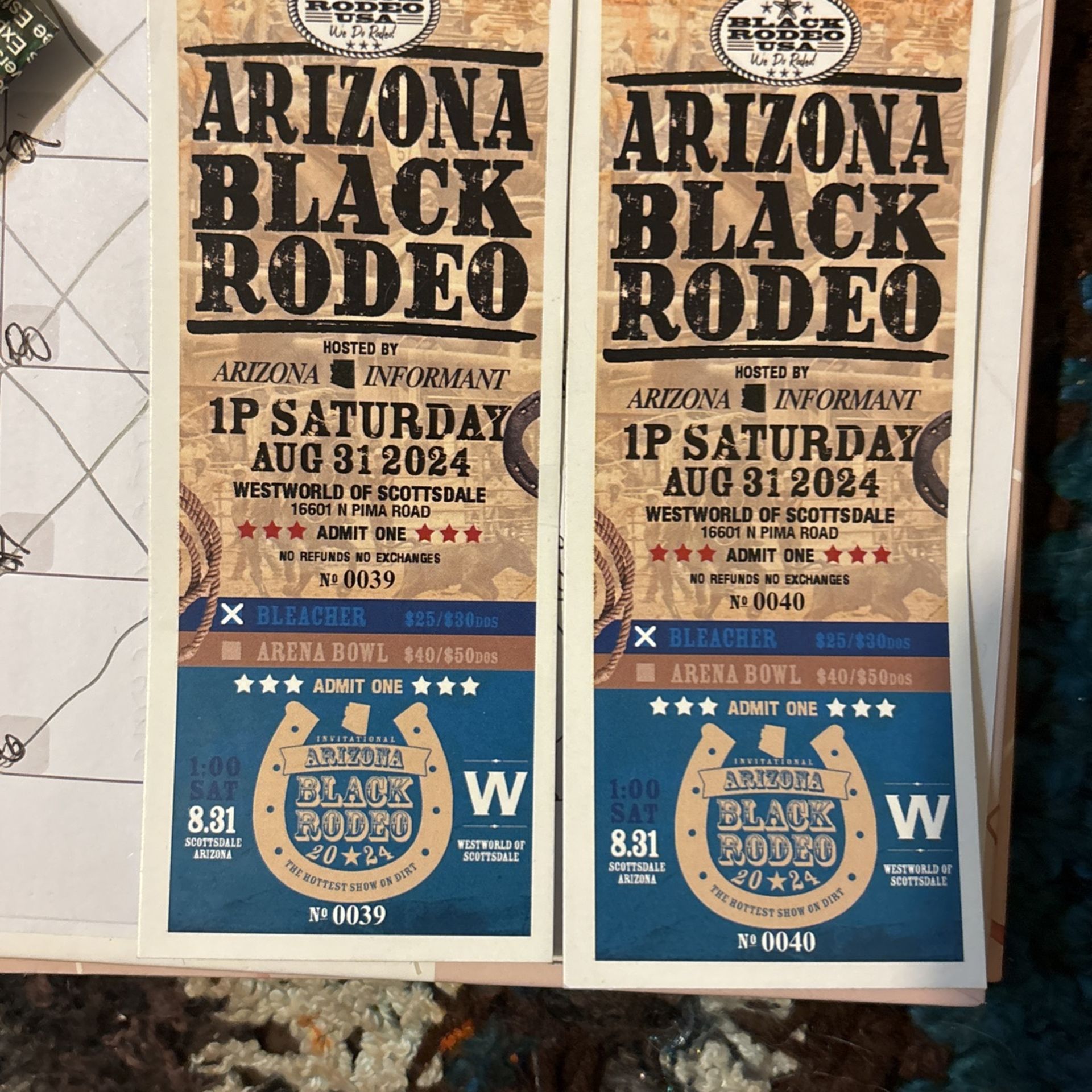 BLACK RODEO TICKETS