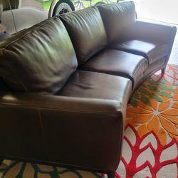 Leather Couch...brown 