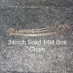 White Gold Box Chain