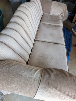 Sofa large 7 Ft plus. Very good condition with neutral color