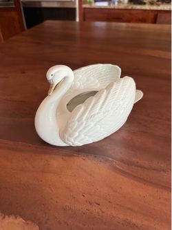 White Swan planter/trinket dish