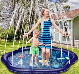 Future Way Durable Splash Pad for Toddlers Ages 18 Months+, Outdoor Water Toys for Backyard, Starry Sprinkler for Kids, 67 inch