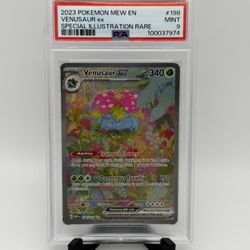 Venusaur ex Special Illustration Rare Holo #198/165 2023 PSA 9 Pokemom 151 Set