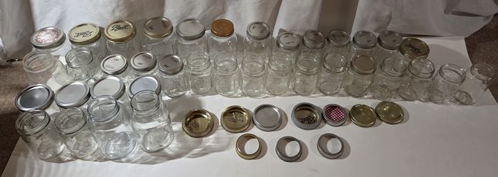 Mason Jars And Lids , Sold Together