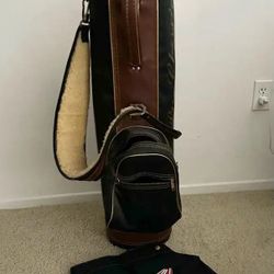 Golf bag with balls/pins