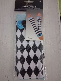 Halloween costume arm warmers alice wonderland