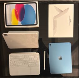 Apple IPad A16 128GB Bundle with Magic Folio and Apple Pencil
