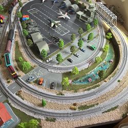2 - 1 sceneries N scale KATO 36x48” train layout