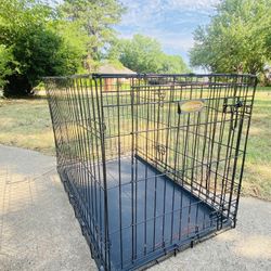 Medium Folding Dog Crate (2Doors)