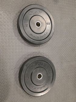 Bench Press Set (45lb, 25lb, 10lb pair, including Barbell)