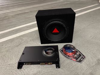 Car Subwoofer Box, Sony Xplod Amp & Wiring Kit