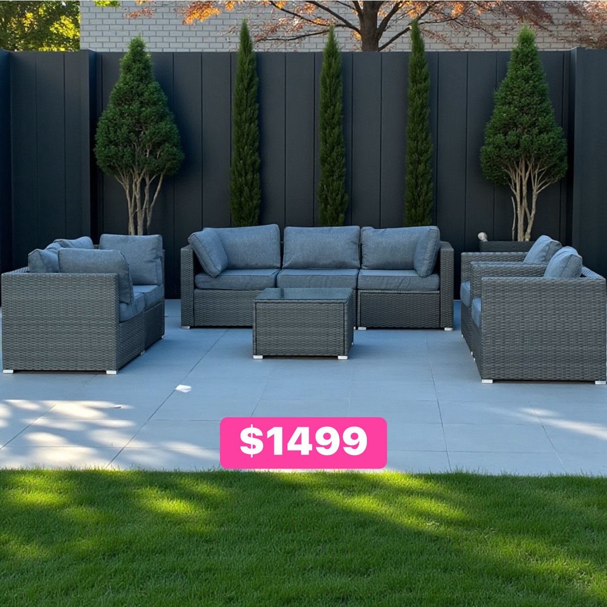 New inbox patio set (we finance and deliver)($54 down,90 day no interest payment plan)