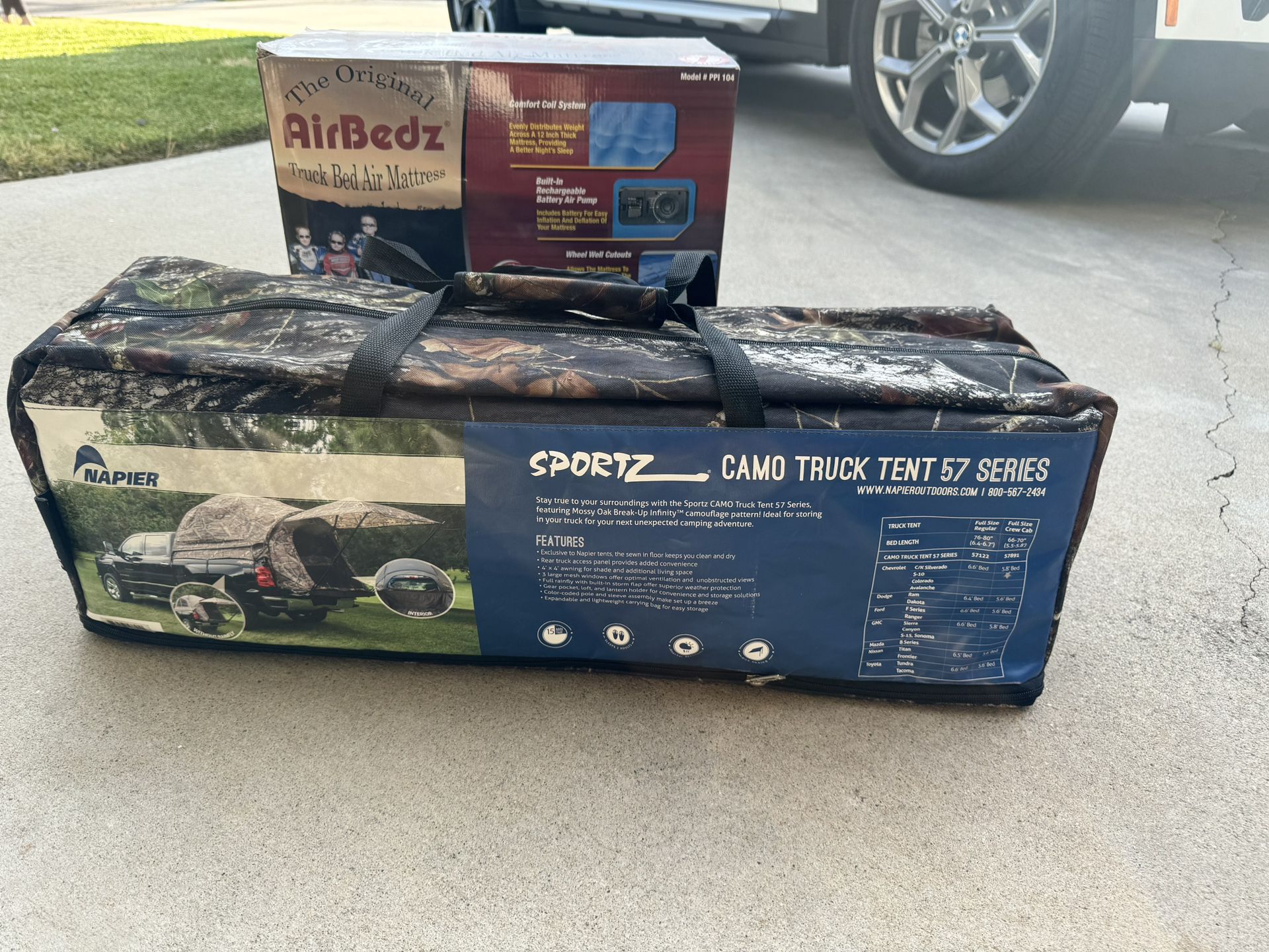 BRAND NEW NEVER OPENED Truck Tent And Truck Bed Air Mattress 