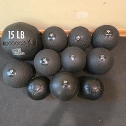 12lb, 15lb And 20lb Slam Balls, Medicine Balls And Ab Balls