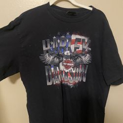 Vintage Harley Davison Shirt Eagle 