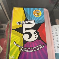 Name 5 Card Game