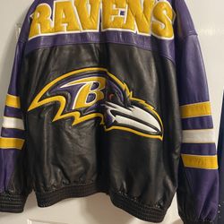 New RAVENS LEATHER JACKET. Custom Made