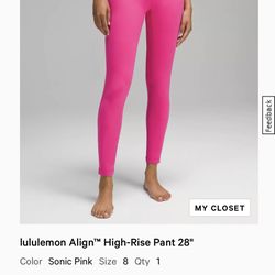 Lululemon Align High Rise Pant 