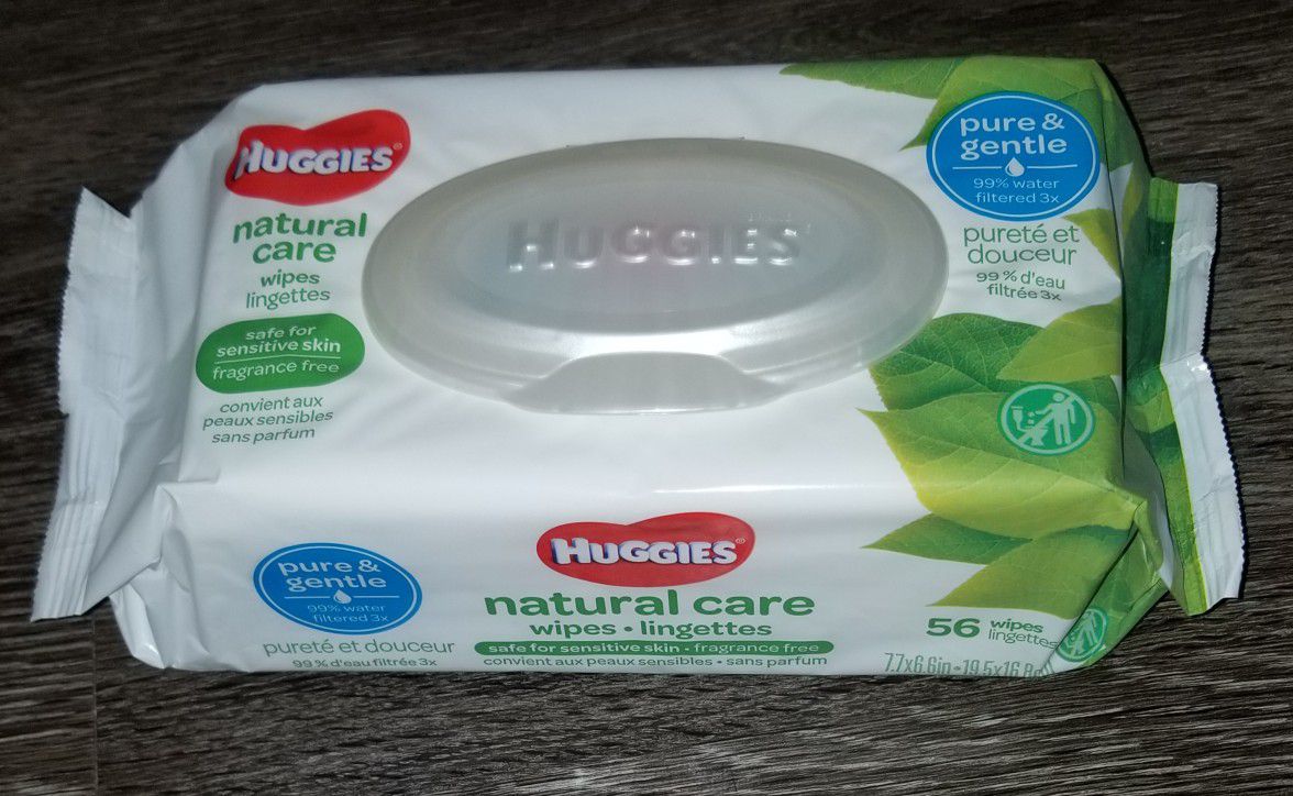 Huggies natural care baby wipes