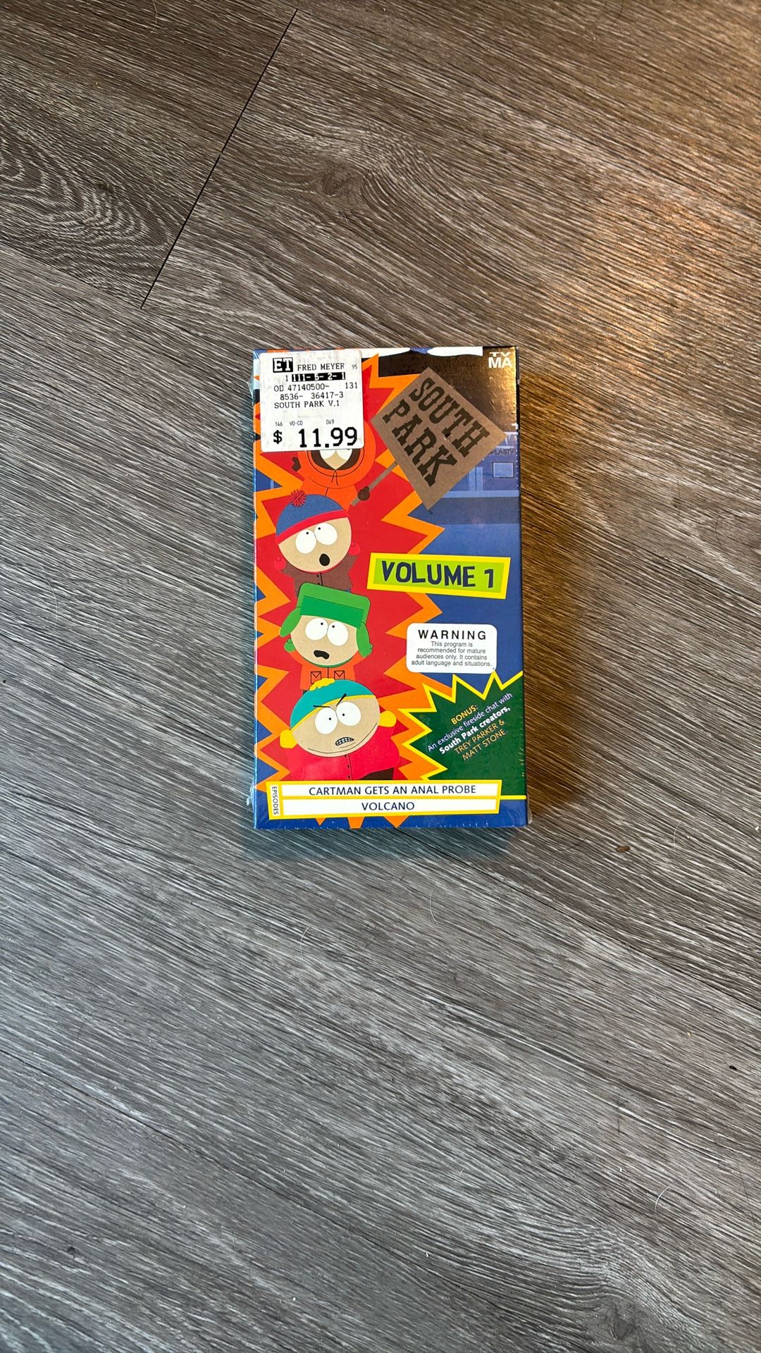 South Park VOL 1 Sealed VHS